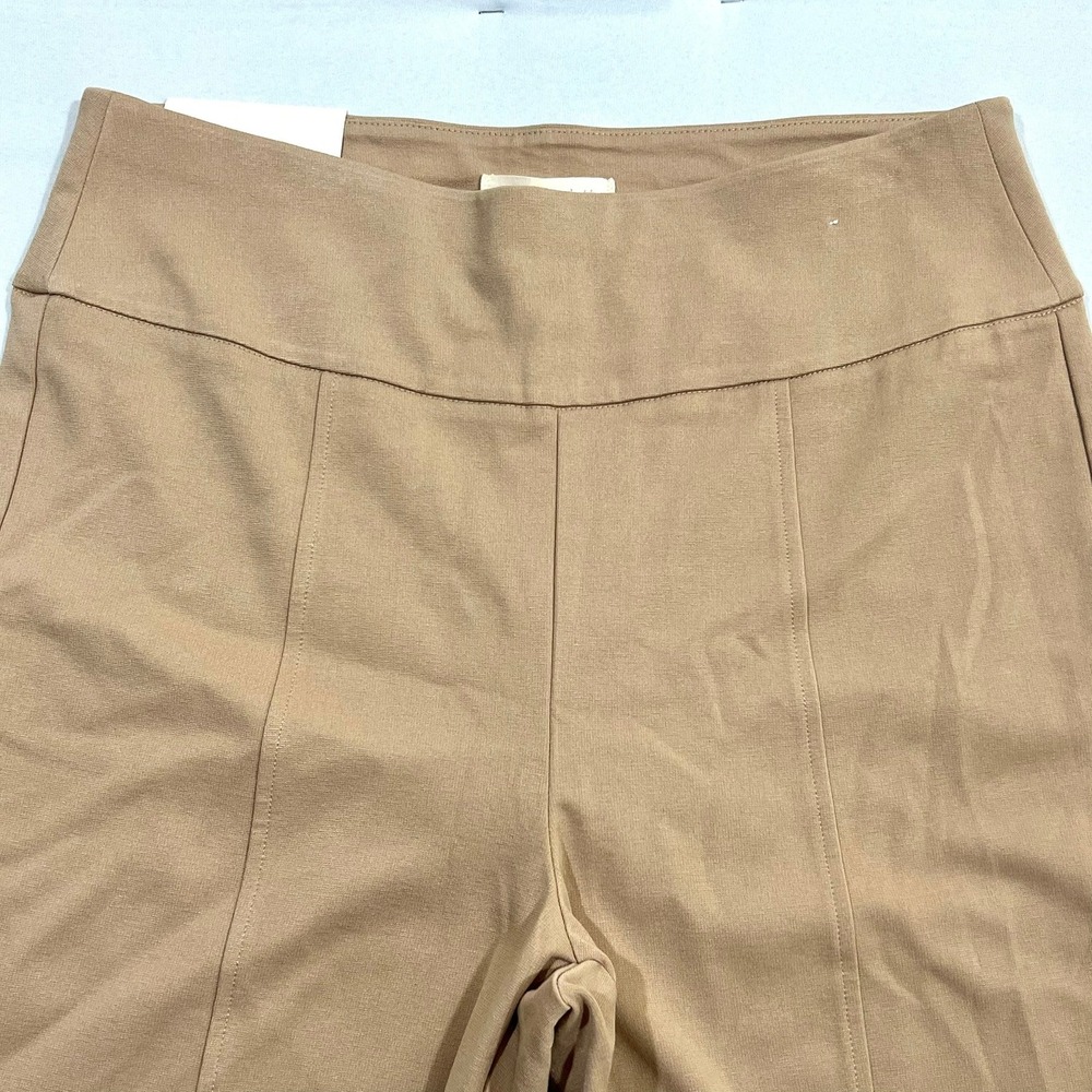 Dear Scarlett NWT Magic Flare‎ Pants Women's 1X Tan Beige Tummy Control Pull On - Picture 11 of 16